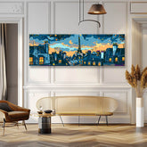 Painting by Numbers Panorama Paris Eiffel Tower